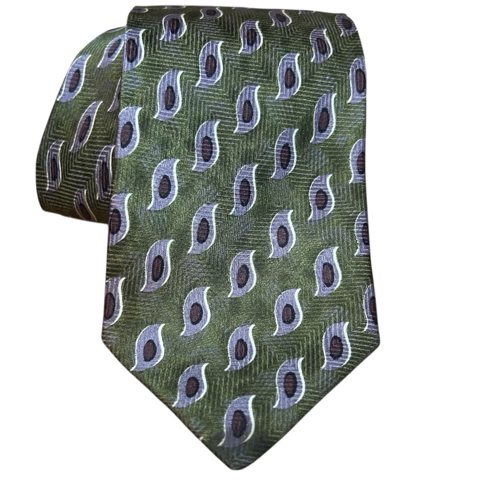 Bialucci Collection men’s silk tie green lilac dress tie formal wear wedding‎